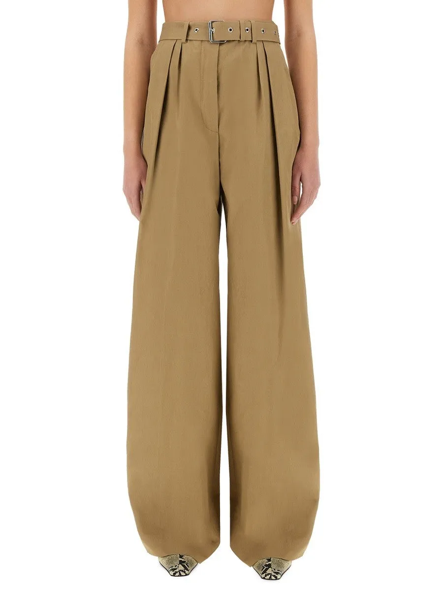 Dries Van Noten WIDE-LEG PANTS WITH BELT sold by Siebentaschen