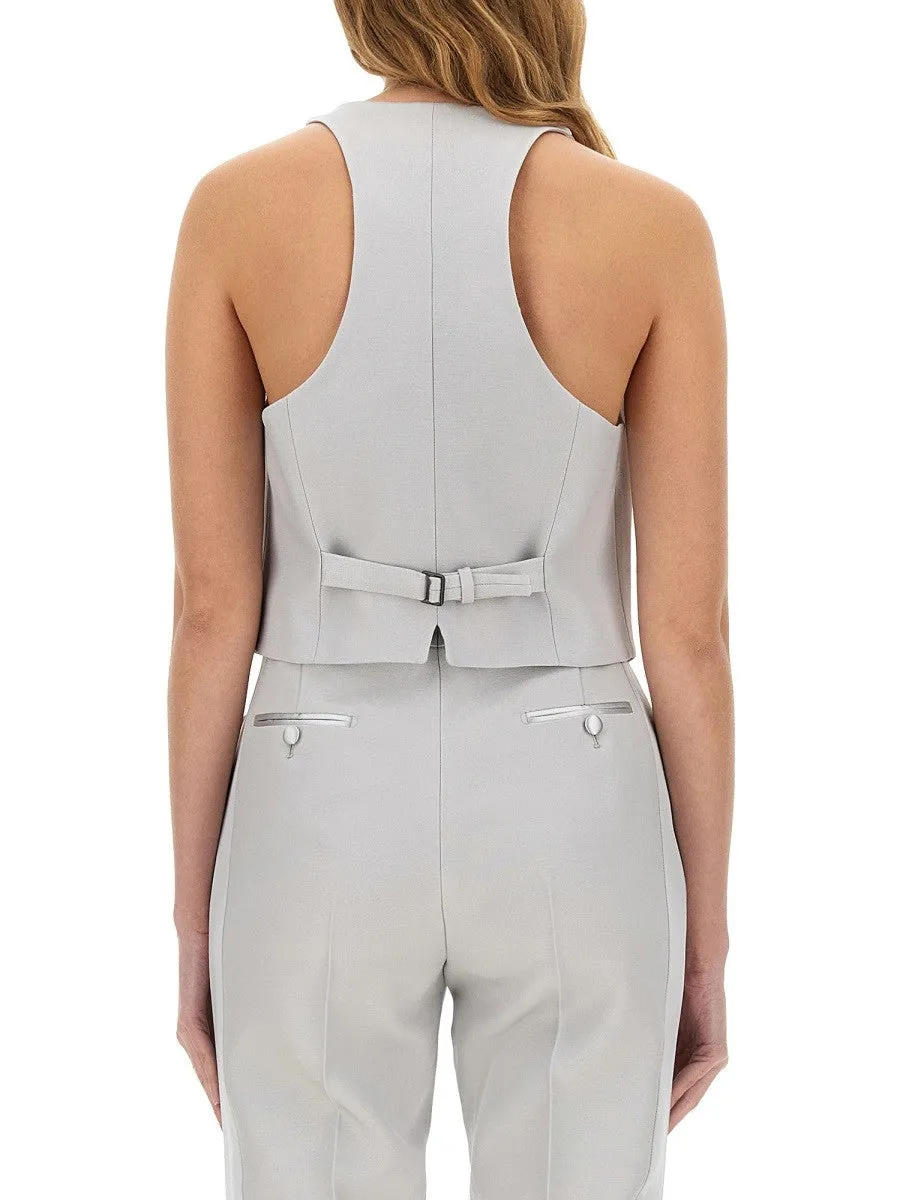 TOM FORD "BARATHEA" SILK WOOL VEST sold by Siebentaschen product image thumbnail 3