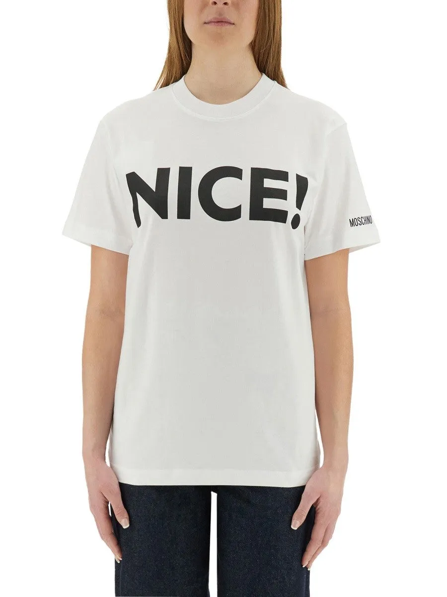 Moschino T-SHIRT "NICE!" sold by Siebentaschen