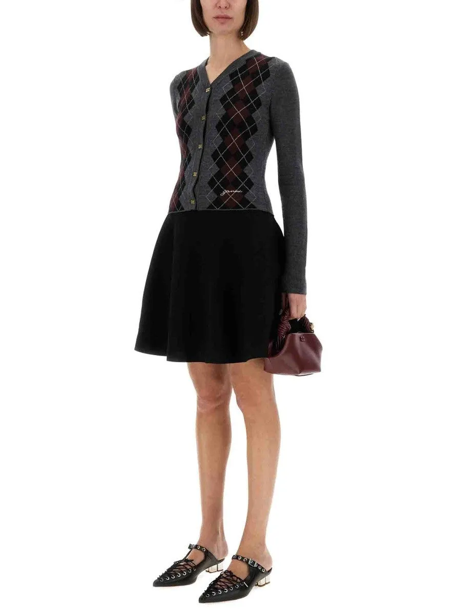 GANNI JACQUARD WOOL CARDIGAN sold by Siebentaschen product image thumbnail 2