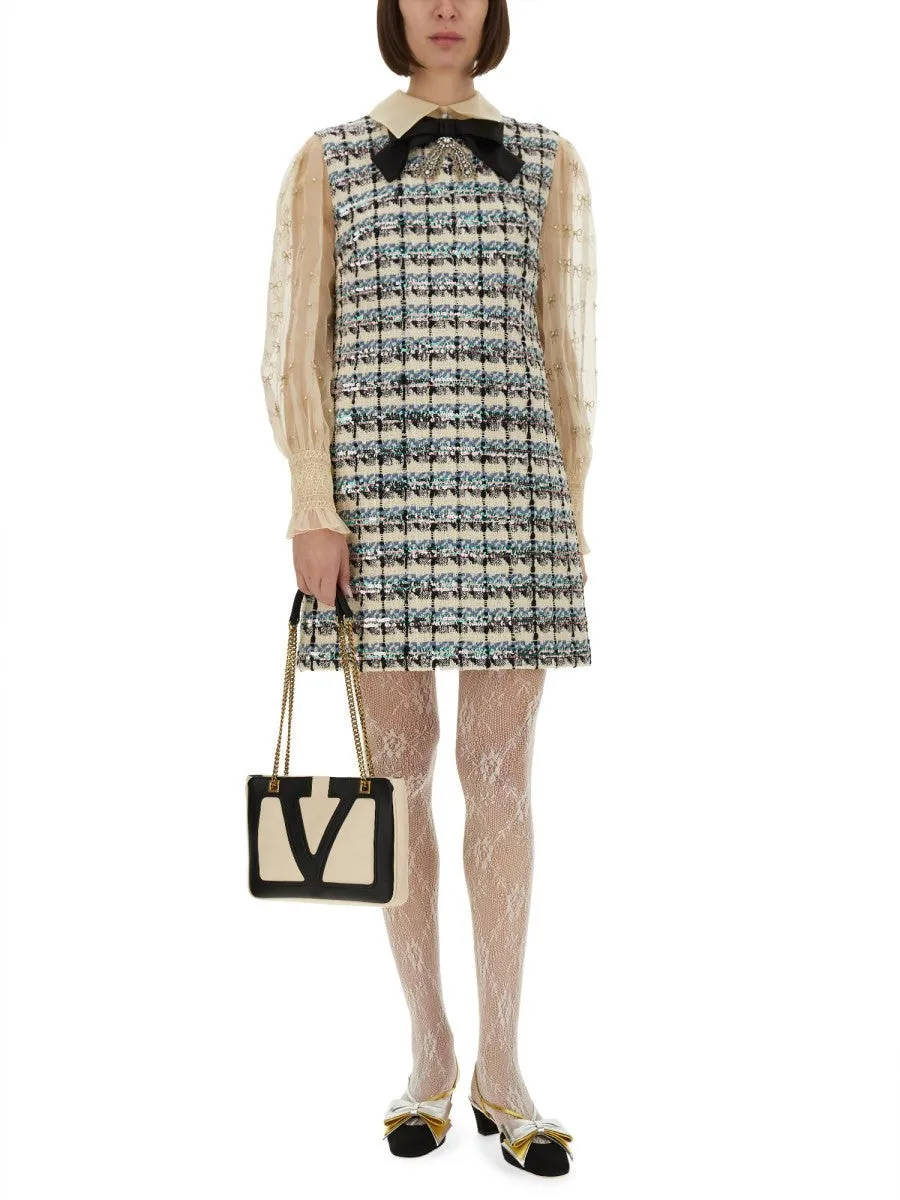 Valentino EMBROIDERED TWEED DRESS sold by Siebentaschen product image thumbnail 4