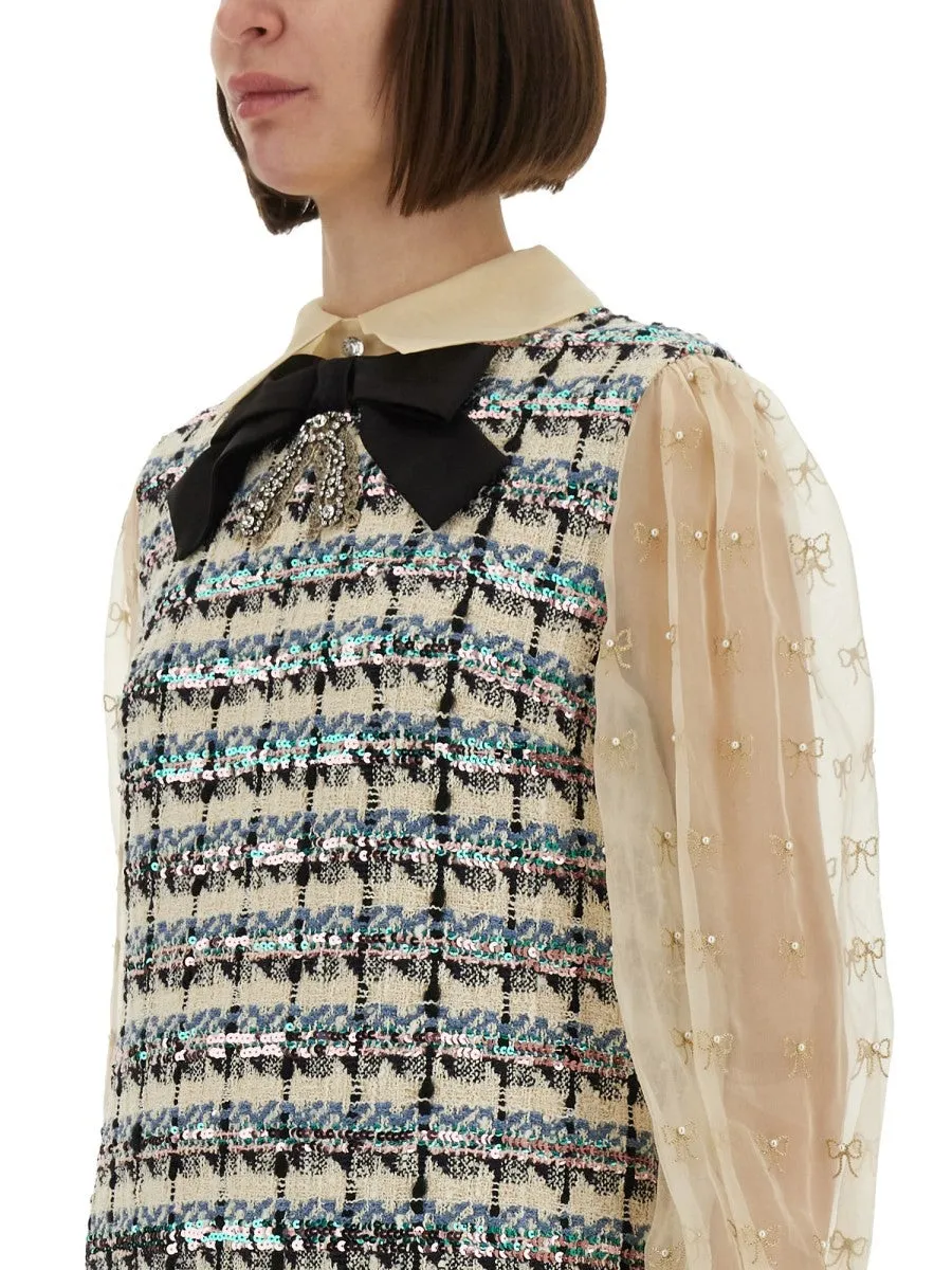 Valentino EMBROIDERED TWEED DRESS sold by Siebentaschen product image thumbnail 2