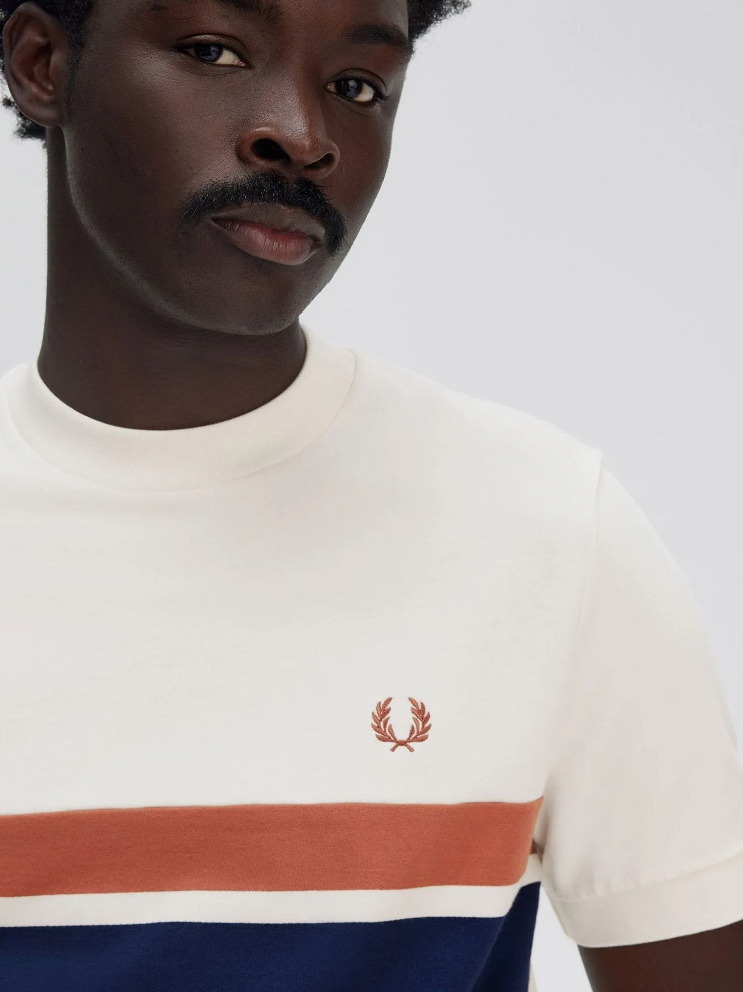 FRED PERRY Cotton T-shirt with striped motif sold by Siebentaschen product image thumbnail 4
