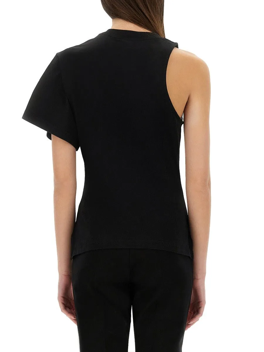 COURREGES ONE-SHOULDER T-SHIRT IN SCUBA sold by Siebentaschen product image thumbnail 3