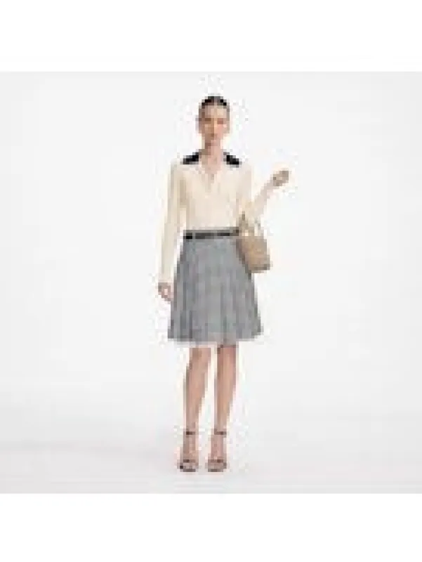 SELF PORTRAIT Wool cardigan with contrasting collar sold by Siebentaschen