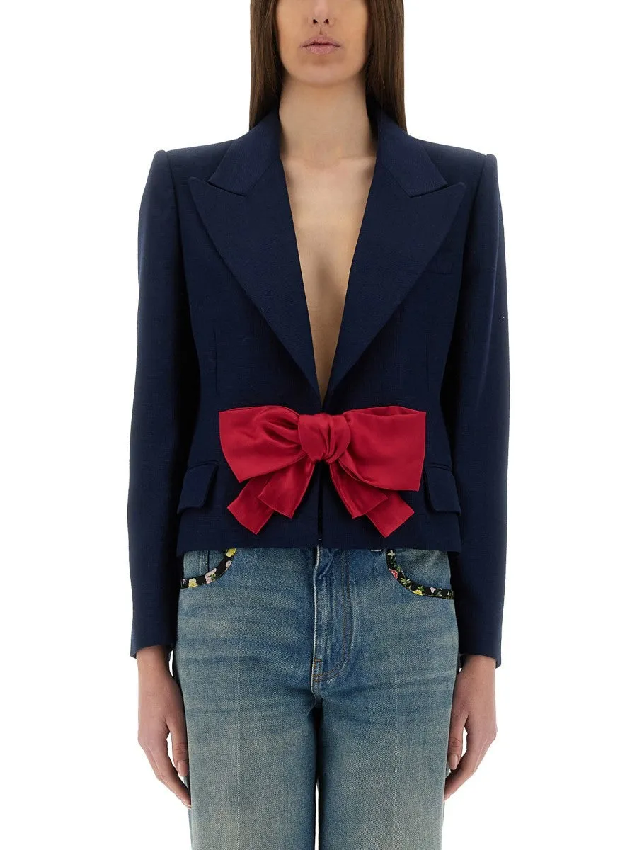 Valentino VISCOSE JACKET WITH BOW sold by Siebentaschen