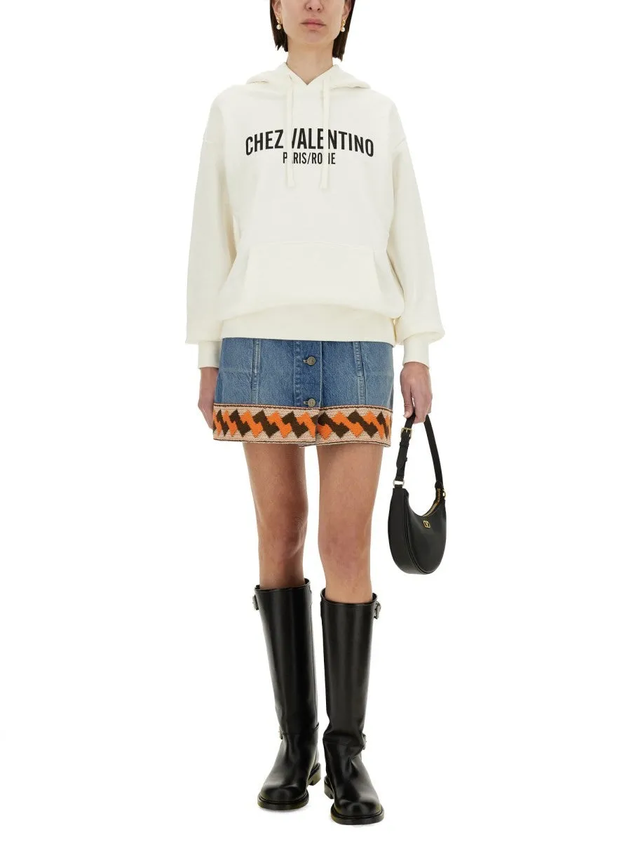 Valentino COTTON HOODIE WITH PRINT sold by Siebentaschen product image thumbnail 2