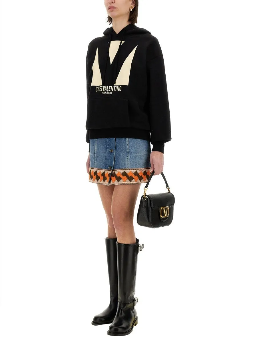 Valentino COTTON HOODIE WITH PRINT sold by Siebentaschen product image thumbnail 2