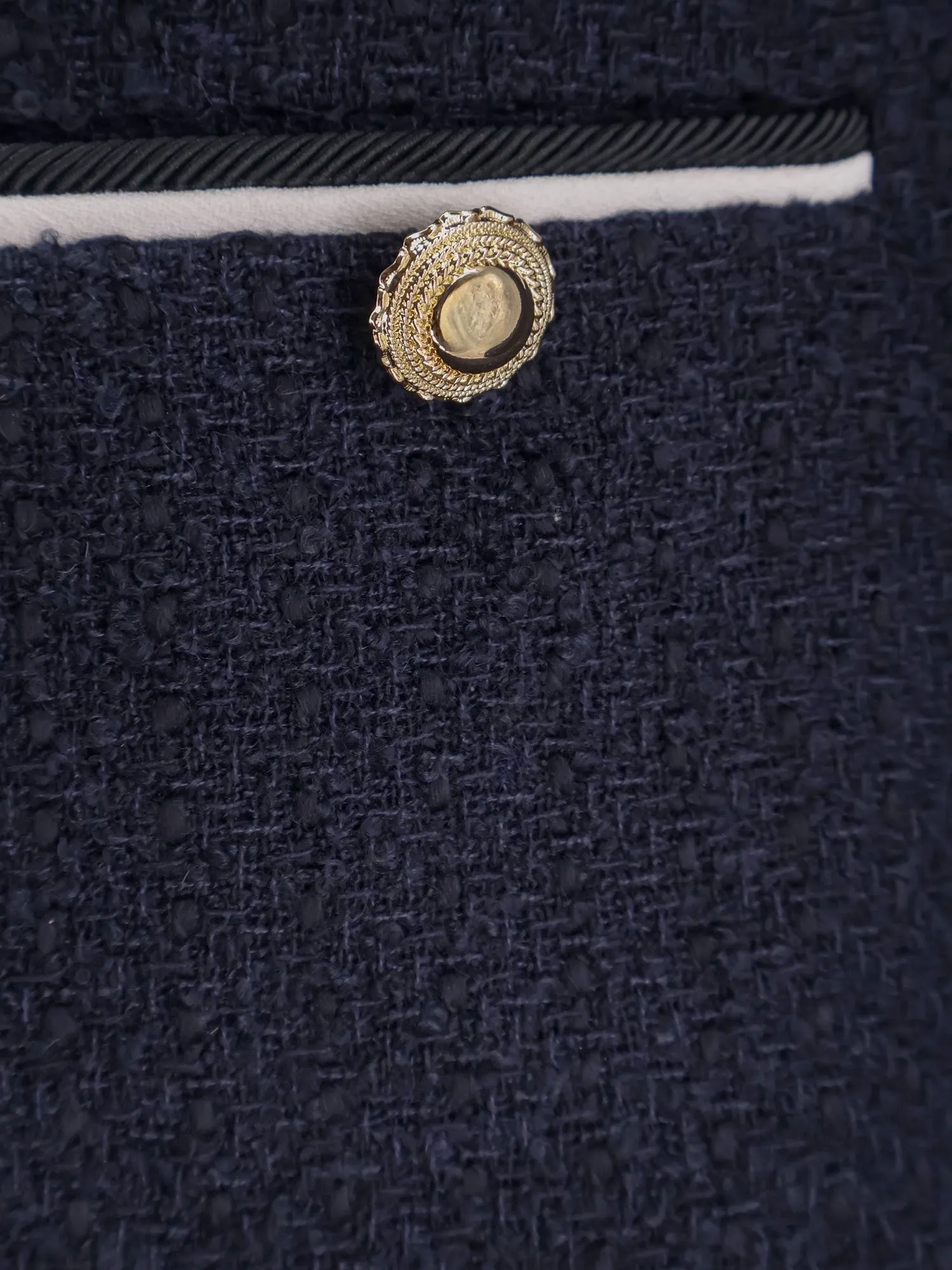 SELF PORTRAIT Bouclé fabric blazer with jewel buttons sold by Siebentaschen product image thumbnail 3