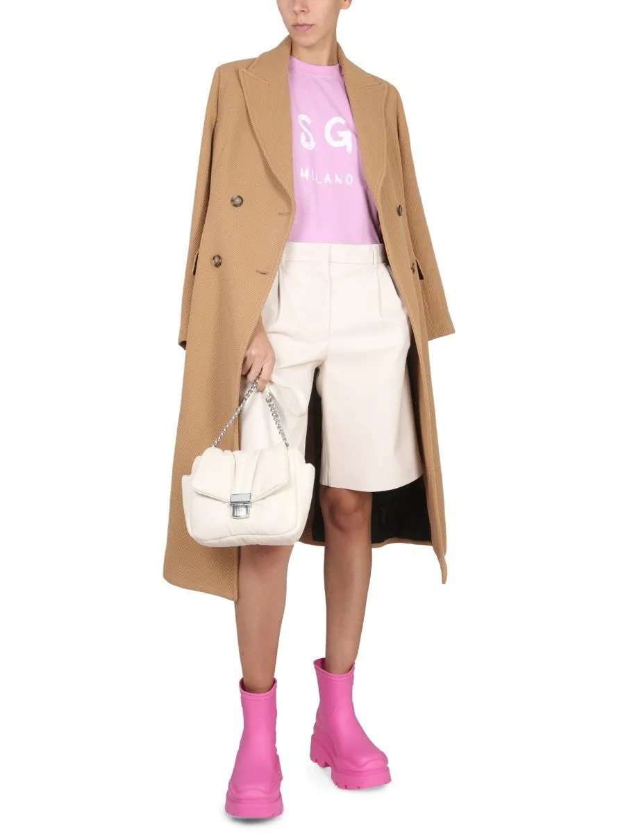 msgm FAUX LEATHER BERMUDA SHORTS sold by Siebentaschen product image thumbnail 2