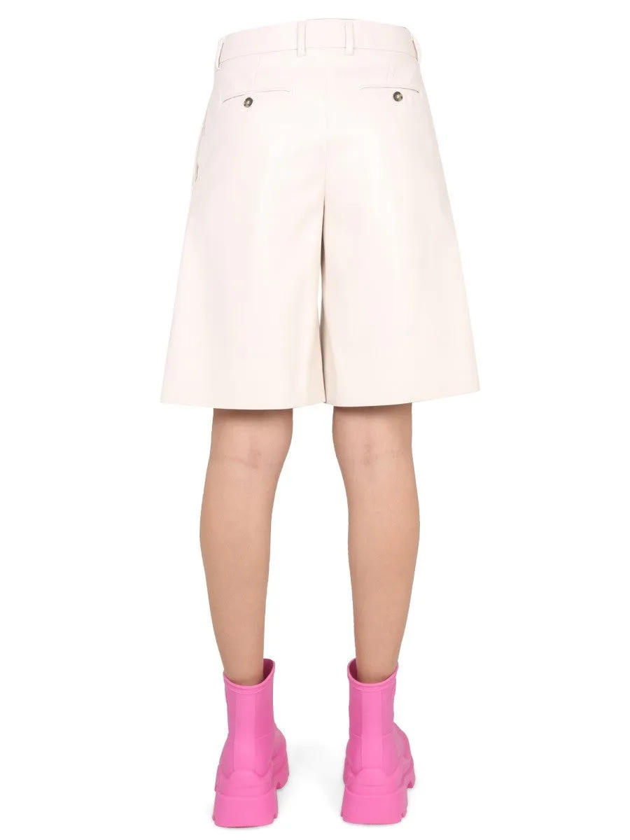msgm FAUX LEATHER BERMUDA SHORTS sold by Siebentaschen product image thumbnail 4