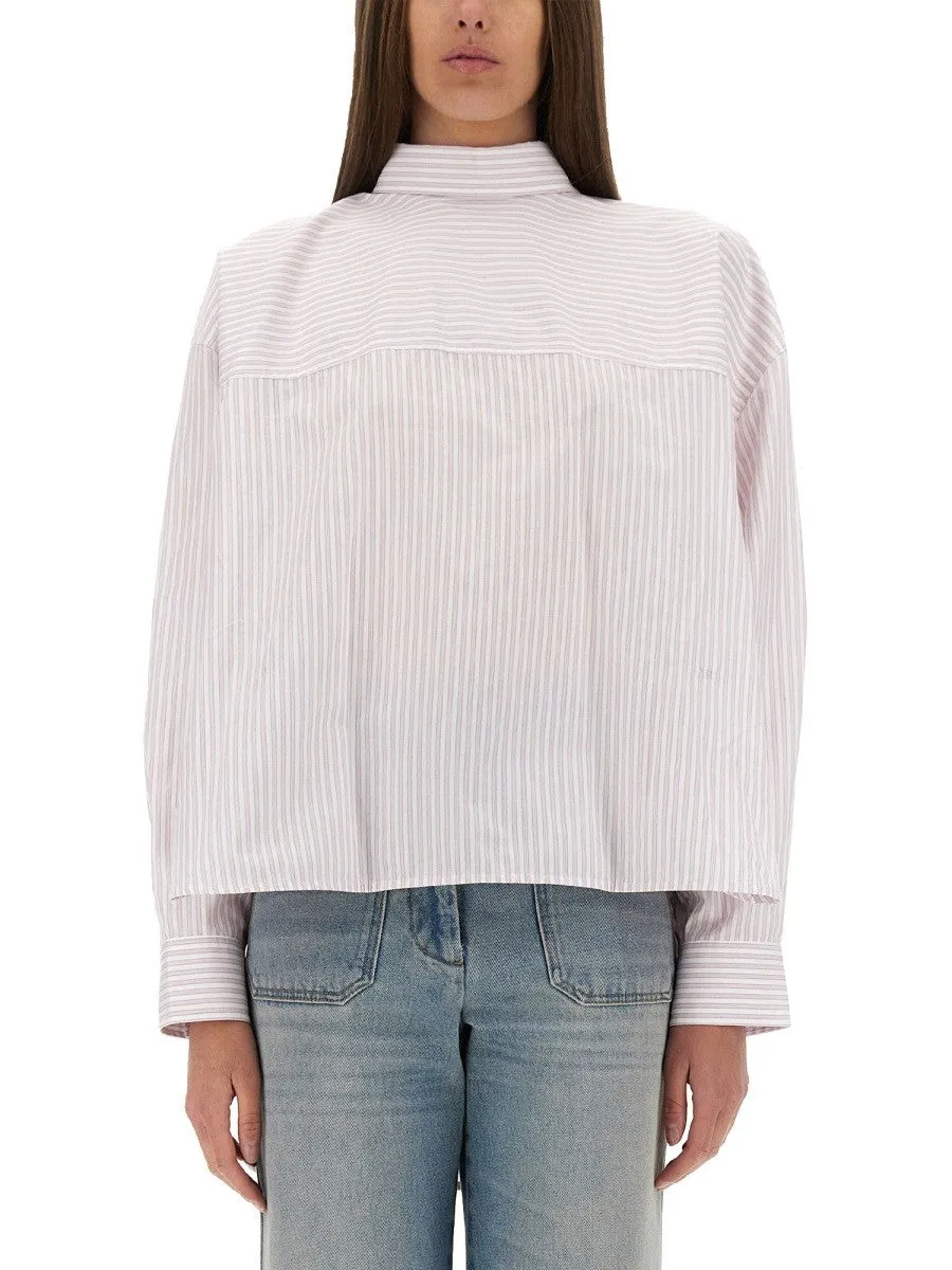 Victoria Beckham BLOUSE WITH KNOTTED COLLAR sold by Siebentaschen
