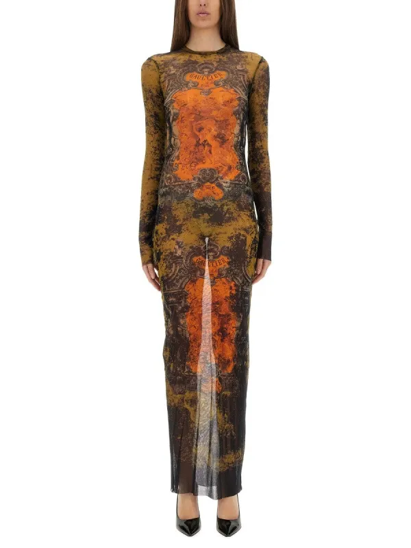JEAN PAUL GAULTIER "MÉDAILLON" LONG DRESS sold by Siebentaschen