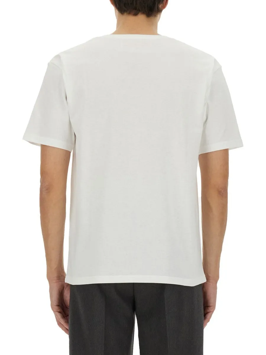 Valentino COTTON T-SHIRT WITH "CHEZ VALENTINO" PRINT sold by Siebentaschen product image thumbnail 3