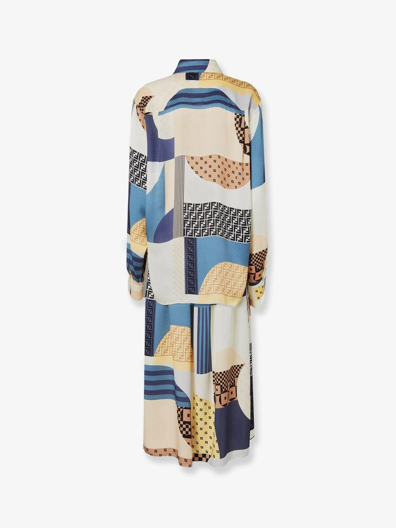 Fendi Patchwork silk dress sold by Siebentaschen product image thumbnail 2