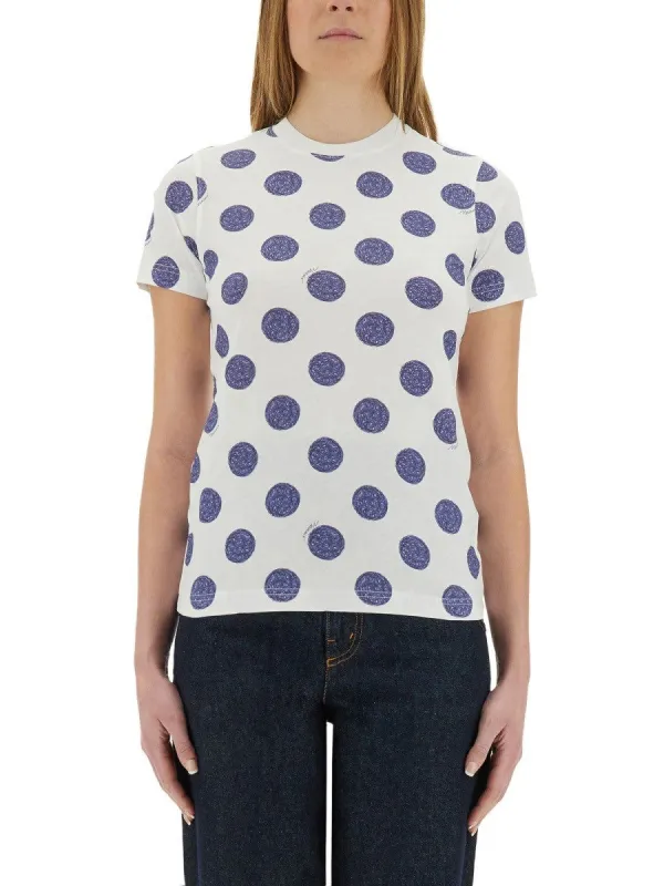 Moschino "BALLPOINT PEN POLKA DOTS" T-SHIRT sold by Siebentaschen