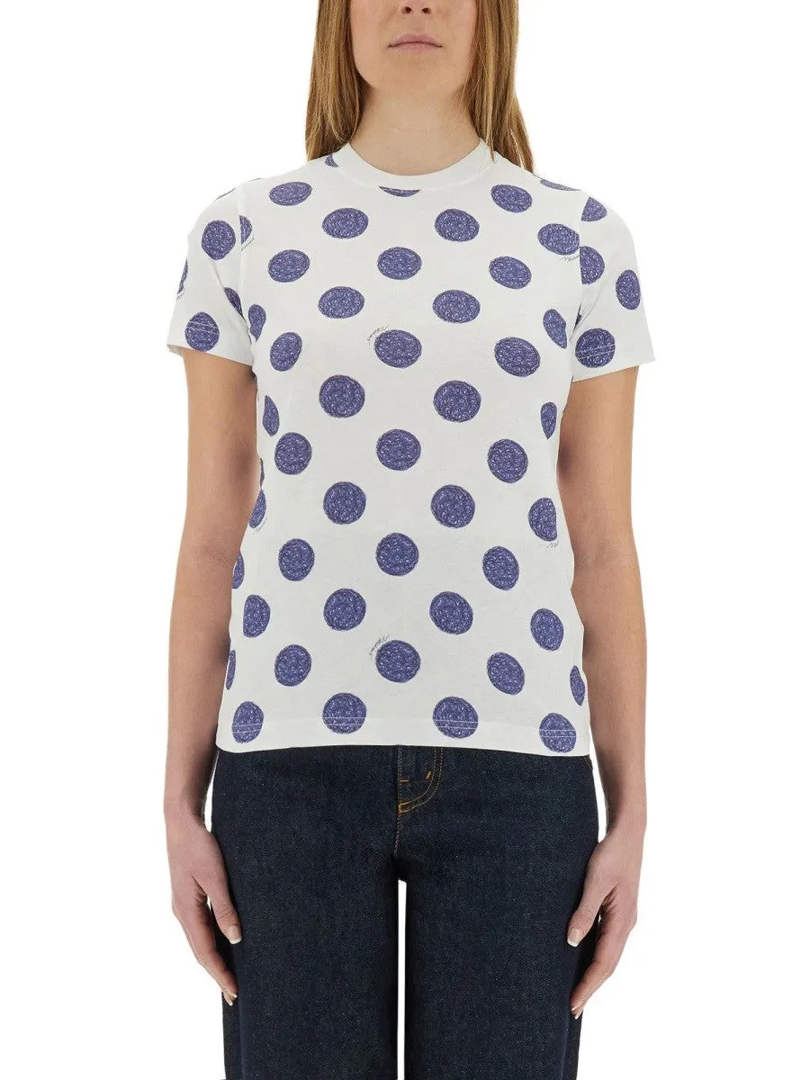Moschino "BALLPOINT PEN POLKA DOTS" T-SHIRT sold by Siebentaschen
