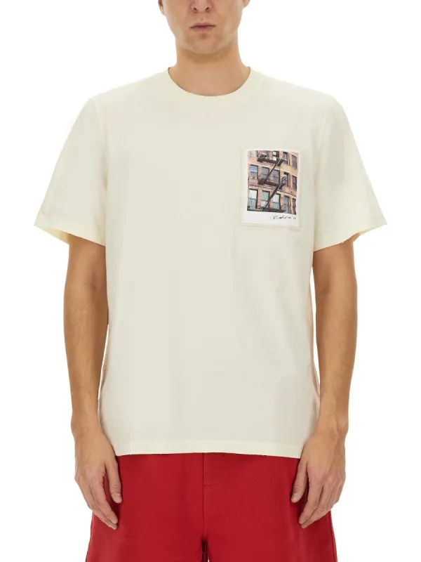 Helmut Lang "POSTCARD BUILDING" T-SHIRT made by Helmut Lang