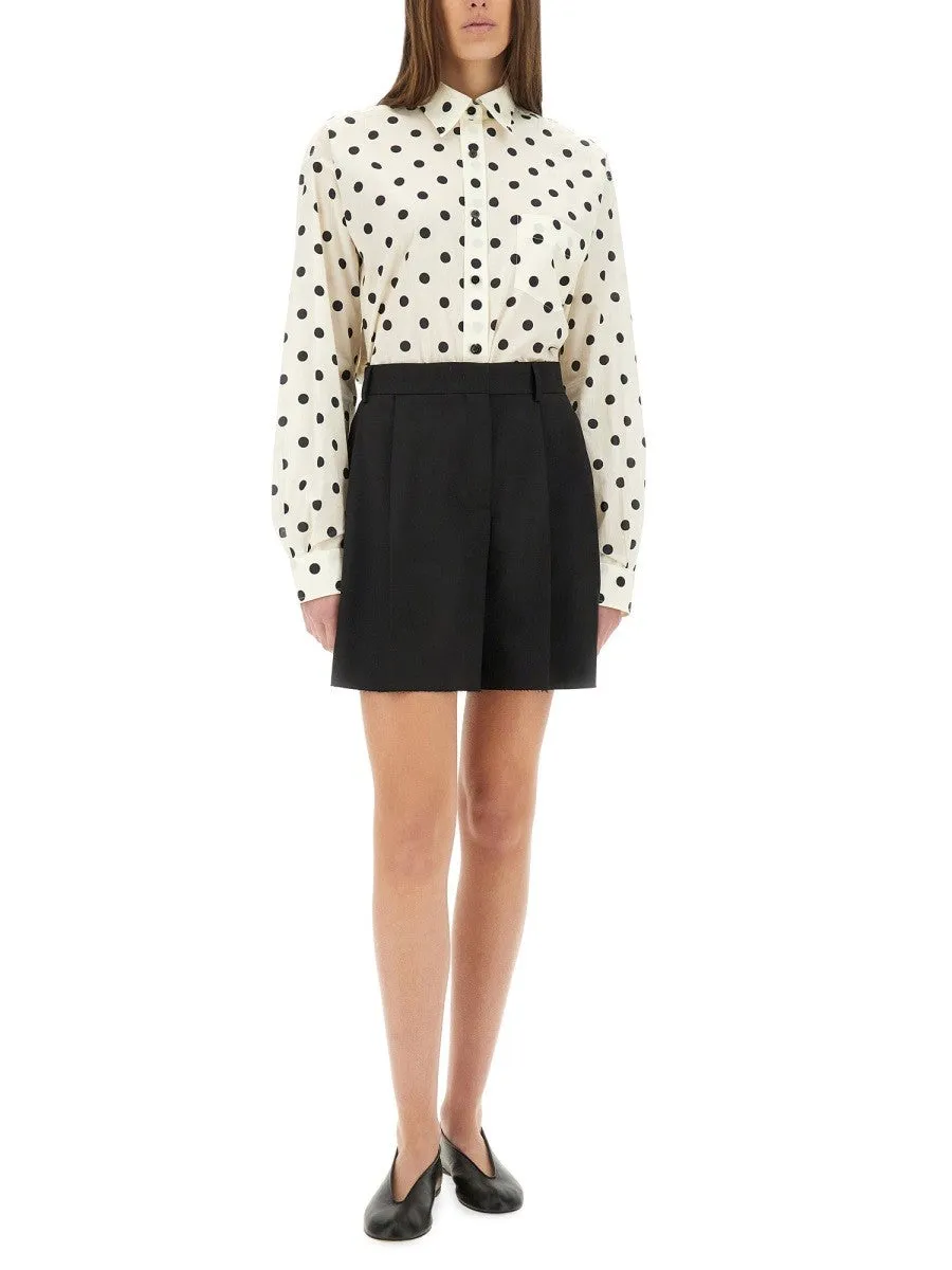 Moschino ASYMMETRICAL WOOL SHORTS sold by Siebentaschen product image thumbnail 2