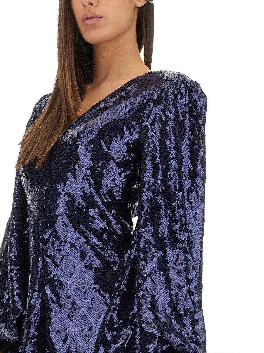 ROTATE BIRGER CHRISTENSEN MINI DRESS WITH FLORAL PATTERN sold by Siebentaschen product image thumbnail 4