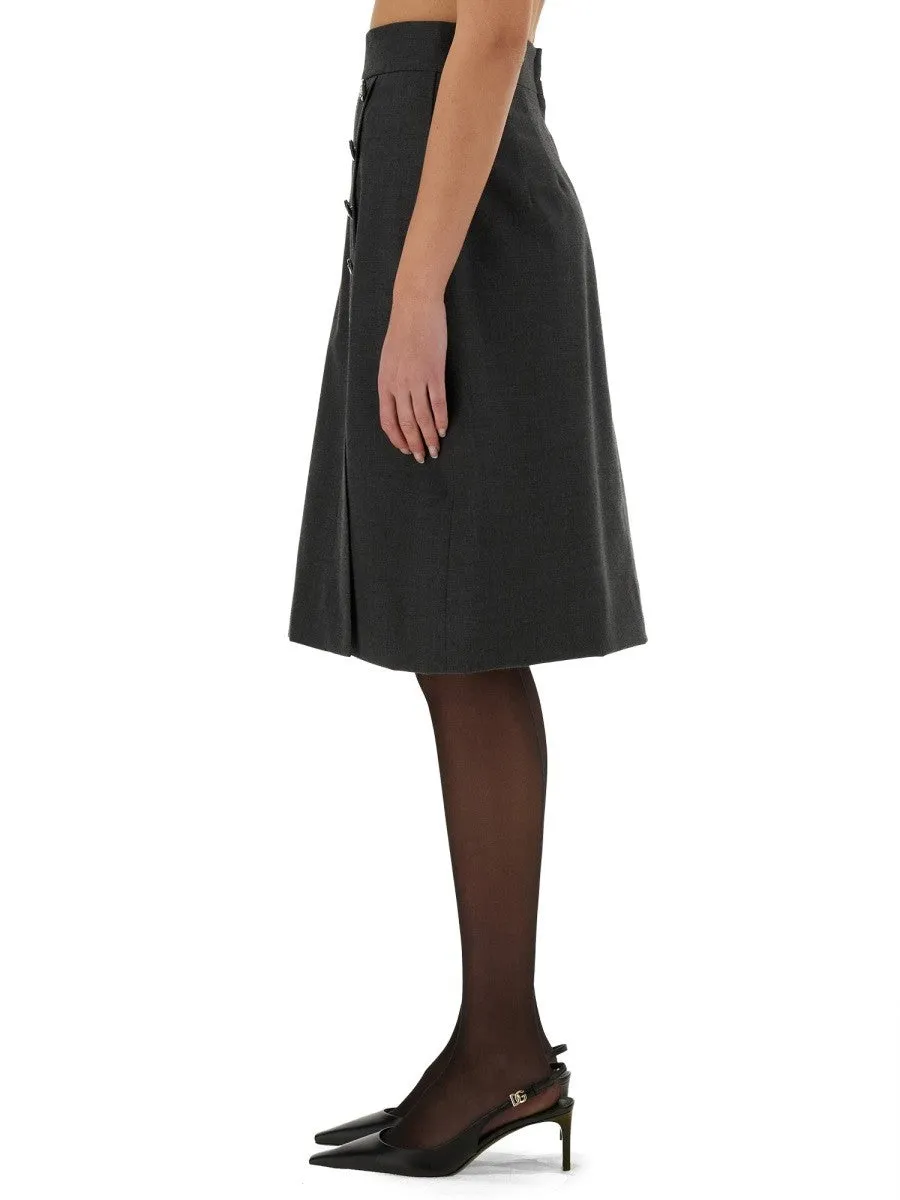 Dolce & Gabbana WOOL MIDI SKIRT sold by Siebentaschen product image thumbnail 4