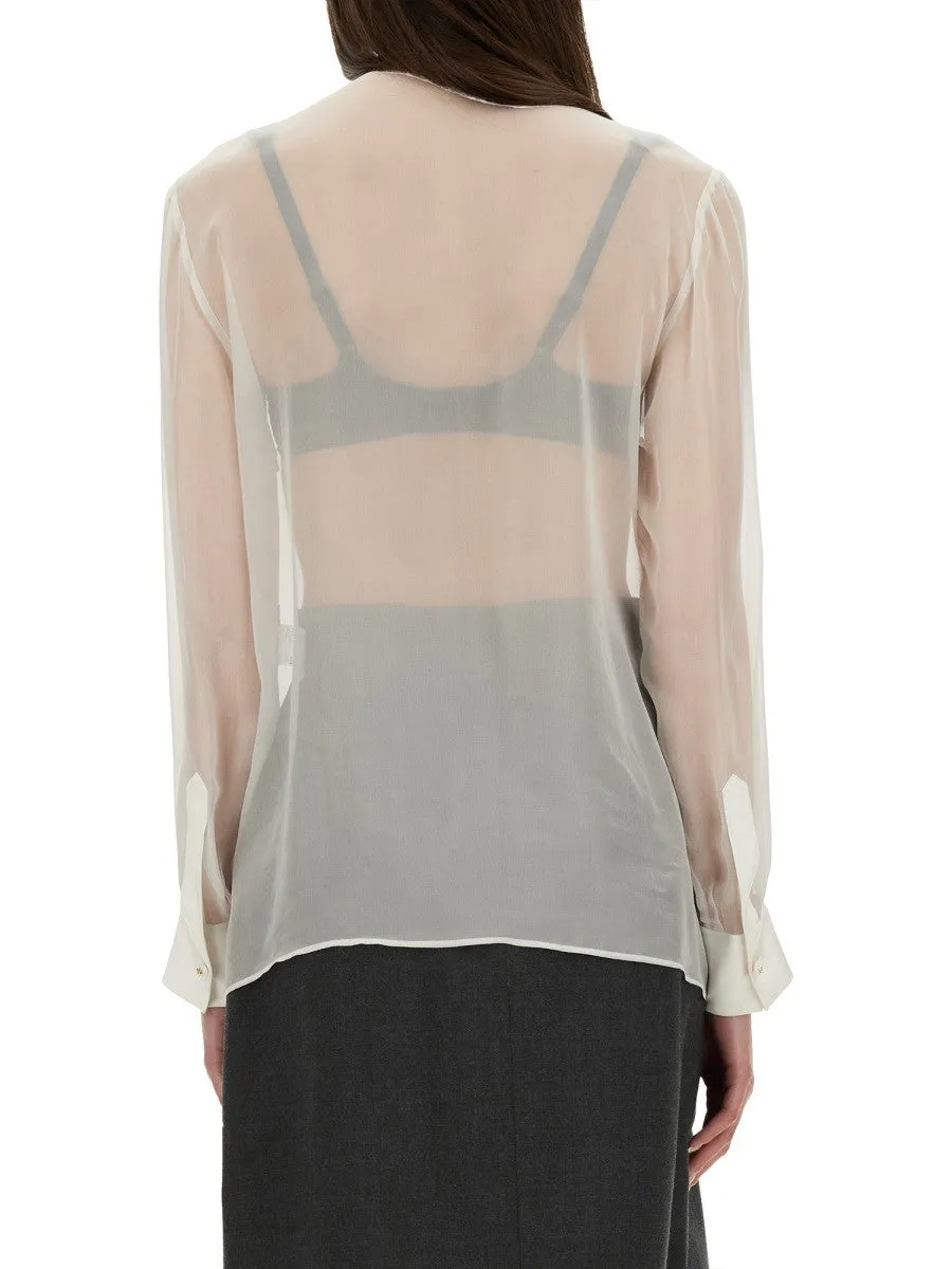 Dolce & Gabbana CHIFFON SHIRT WITH BOW sold by Siebentaschen product image thumbnail 3