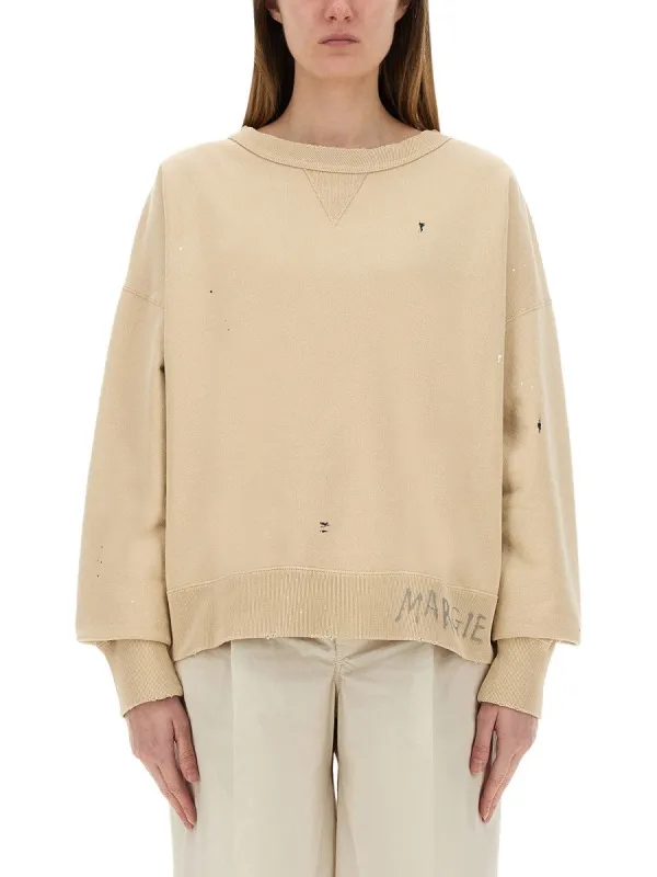 Maison Margiela SWEATSHIRT WITH HANDWRITTEN LOGO sold by Siebentaschen