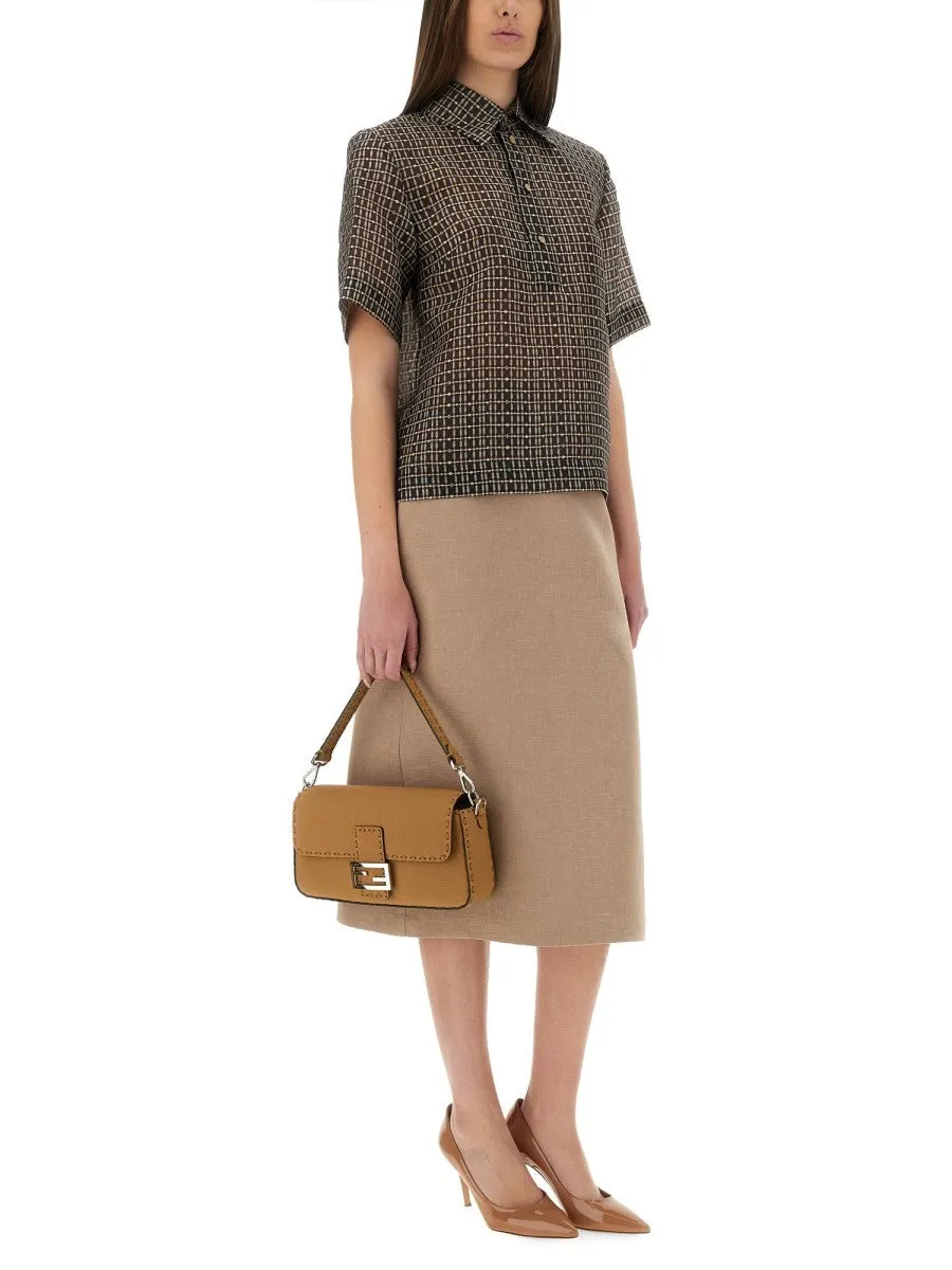 Fendi WAXED LINEN SKIRT sold by Siebentaschen product image thumbnail 2