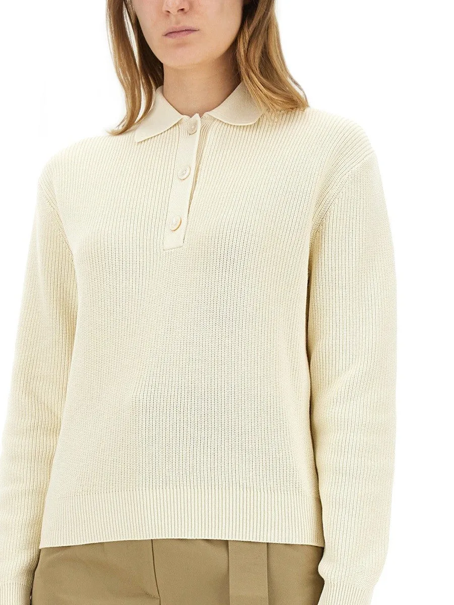 STUDIO NICHOLSON "CHESAPEAKE" KNIT POLO SHIRT sold by Siebentaschen product image thumbnail 3