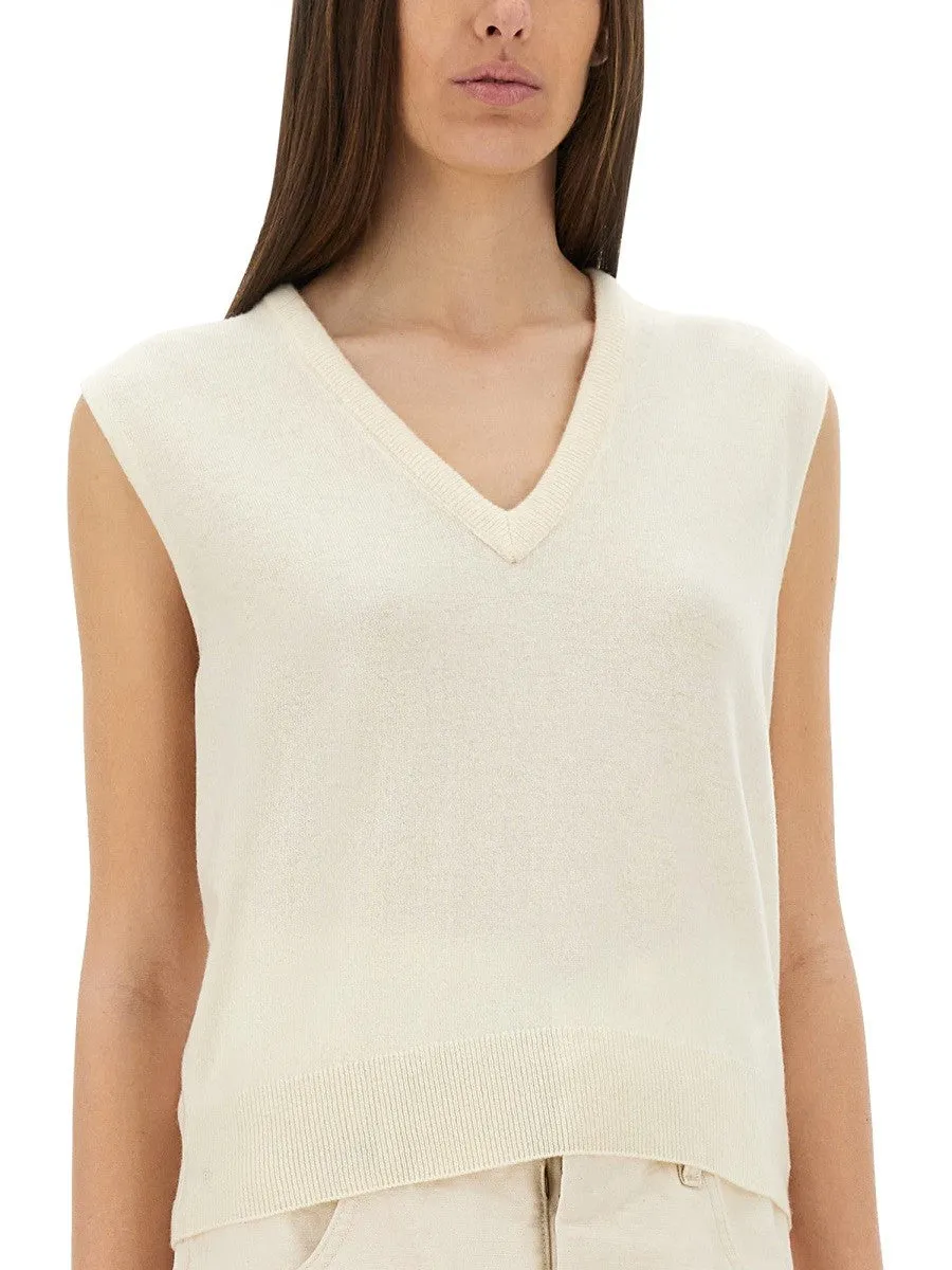 Maison Margiela V-NECK WOOL VEST sold by Siebentaschen product image thumbnail 4