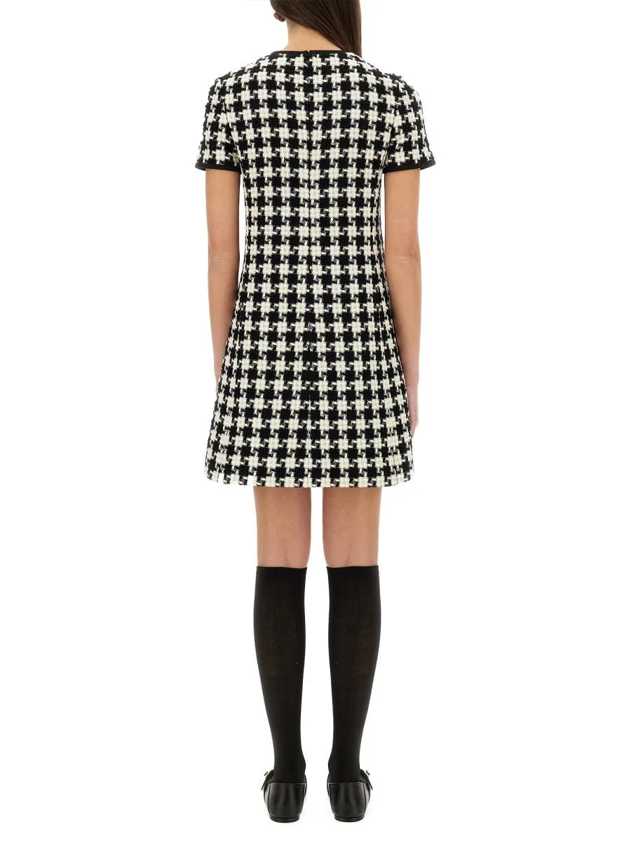 Valentino EMBROIDERED DAMIER LIGHT TWEED SHORT DRESS sold by Siebentaschen product image thumbnail 3