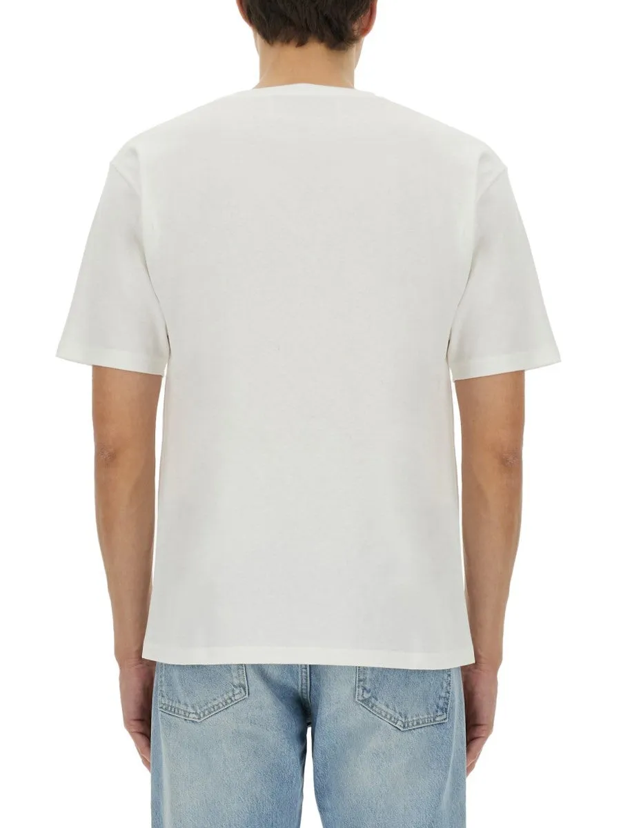Valentino COTTON T-SHIRT WITH "CHEZ VALENTINO" PRINT sold by Siebentaschen product image thumbnail 3