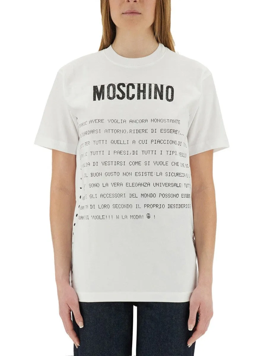 Moschino T-SHIRT WITH PRINT sold by Siebentaschen
