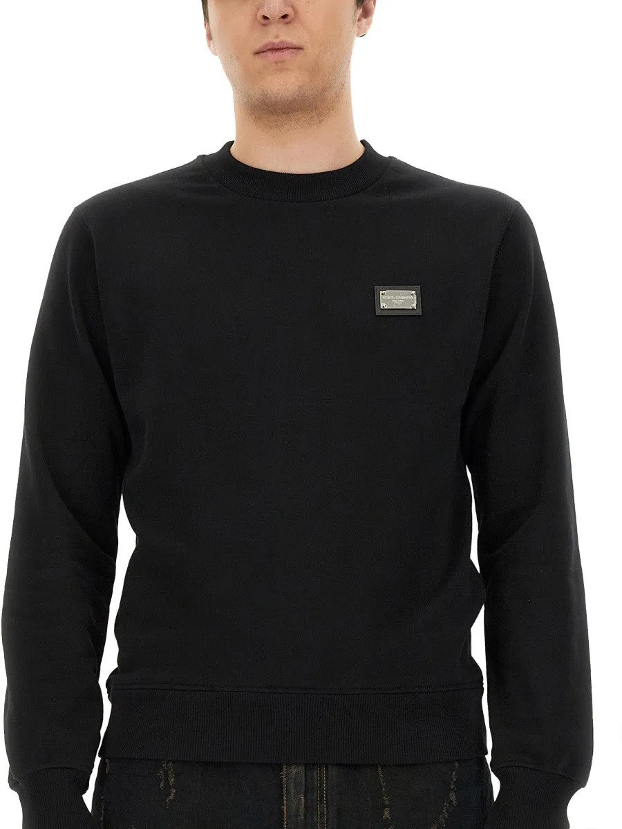 Dolce & Gabbana SWEATSHIRT WITH LOGO PLAQUE sold by Siebentaschen product image thumbnail 4