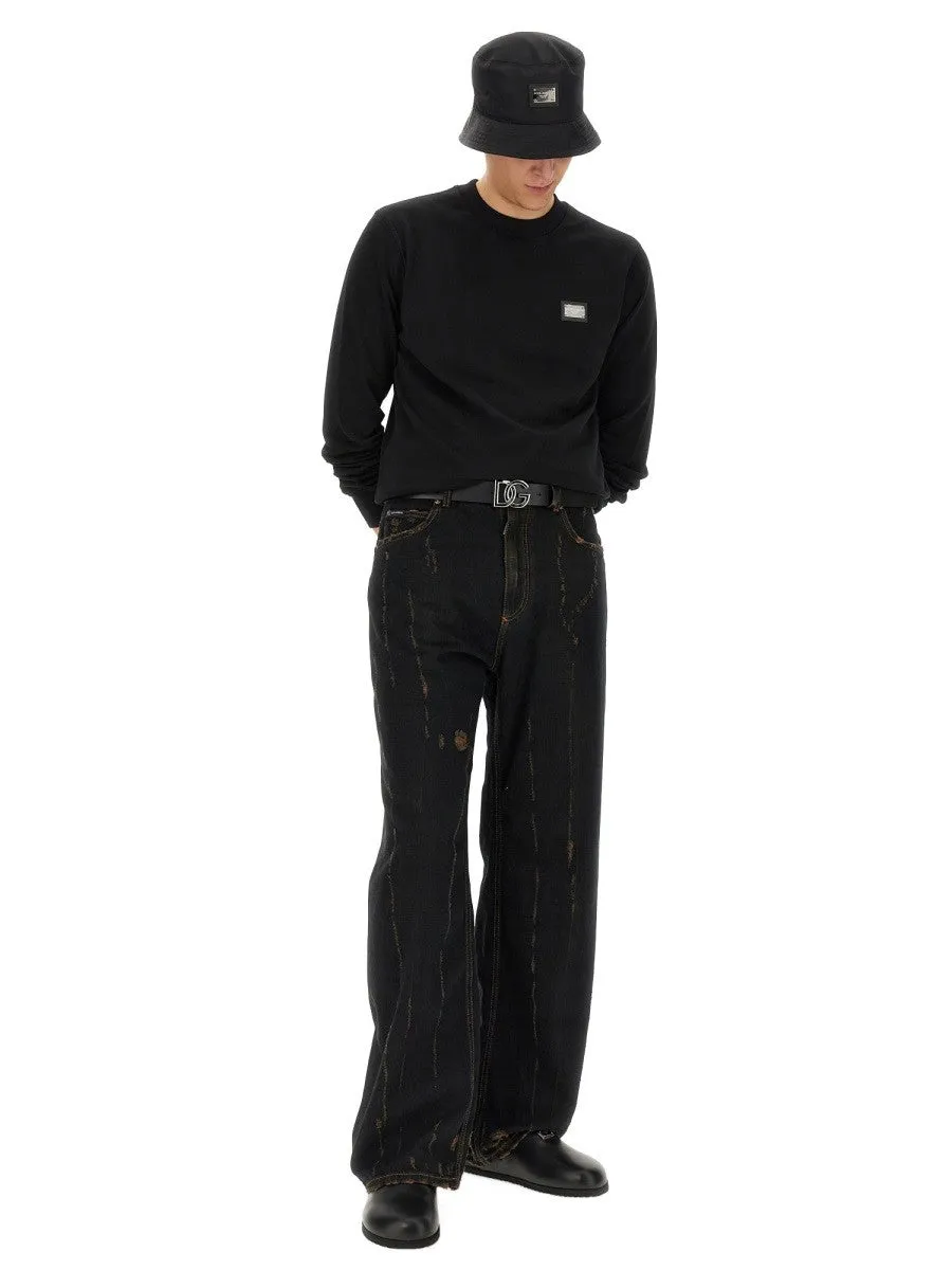 Dolce & Gabbana SWEATSHIRT WITH LOGO PLAQUE sold by Siebentaschen product image thumbnail 2