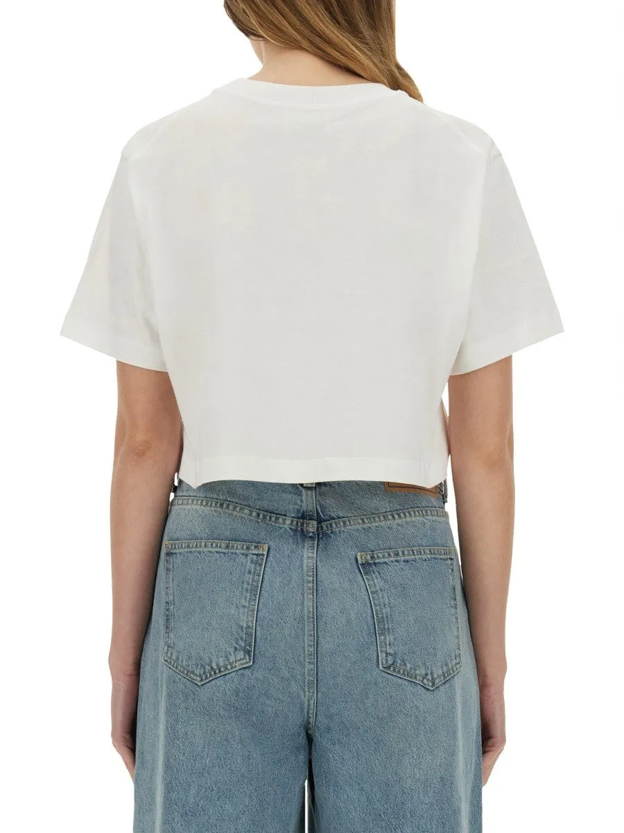 MOSCHINO JEANS CROPPED T-SHIRT WITH LOGO sold by Siebentaschen product image thumbnail 3
