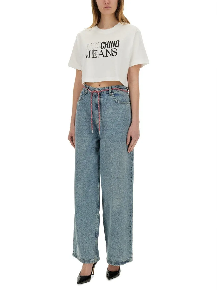 MOSCHINO JEANS CROPPED T-SHIRT WITH LOGO sold by Siebentaschen product image thumbnail 2