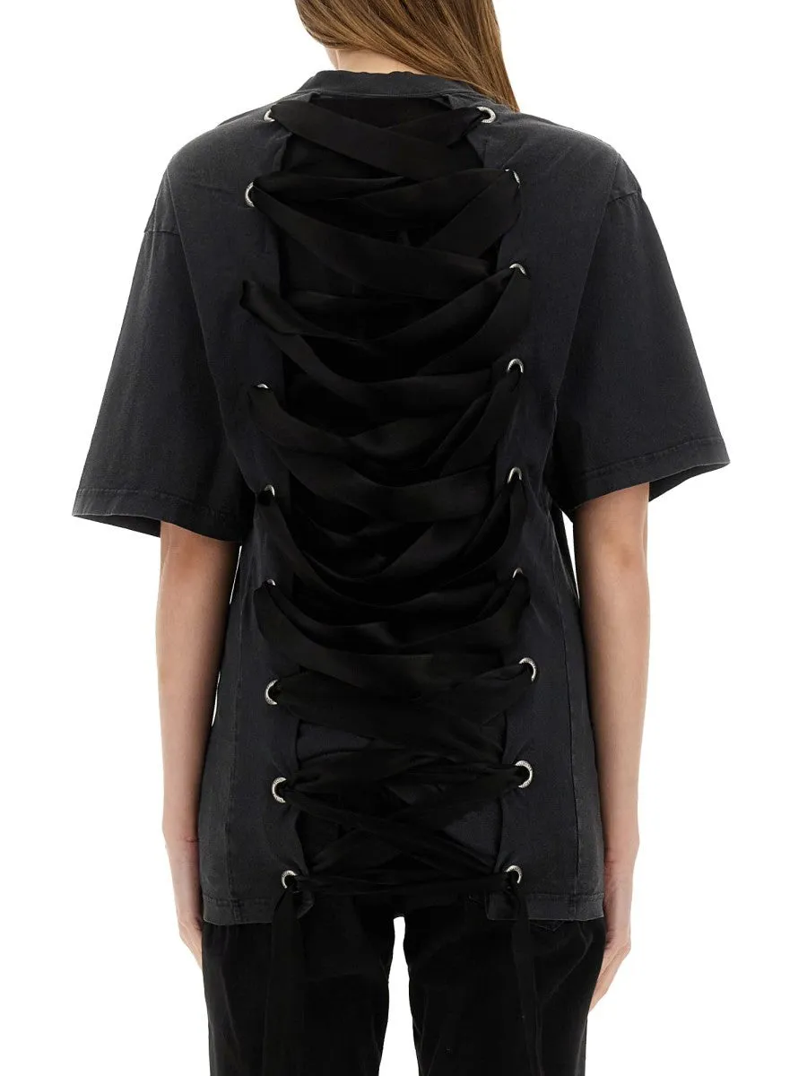 Balenciaga "LACE-UP" T-SHIRT sold by Siebentaschen product image thumbnail 3