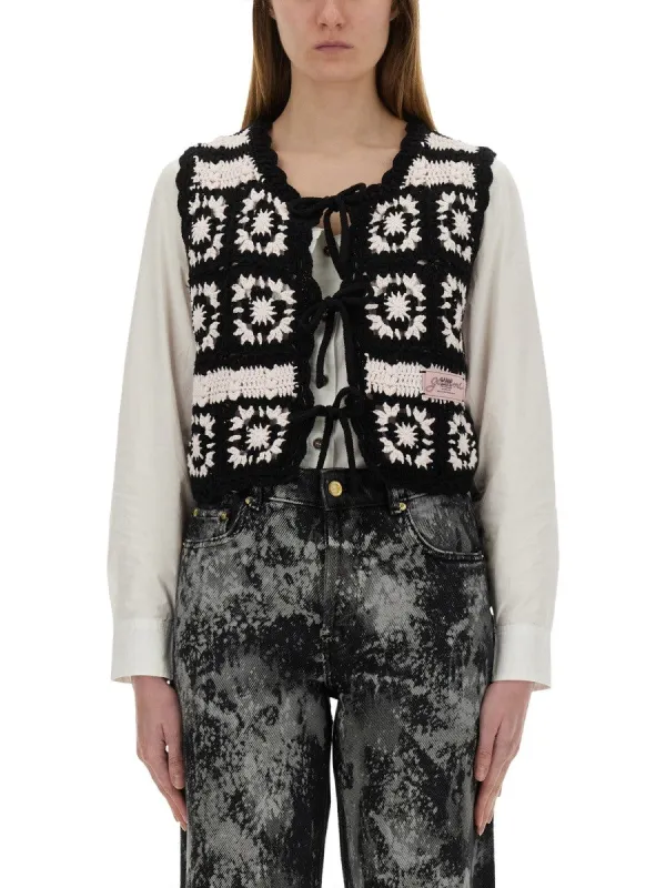GANNI CROCHET KNIT VEST sold by Siebentaschen