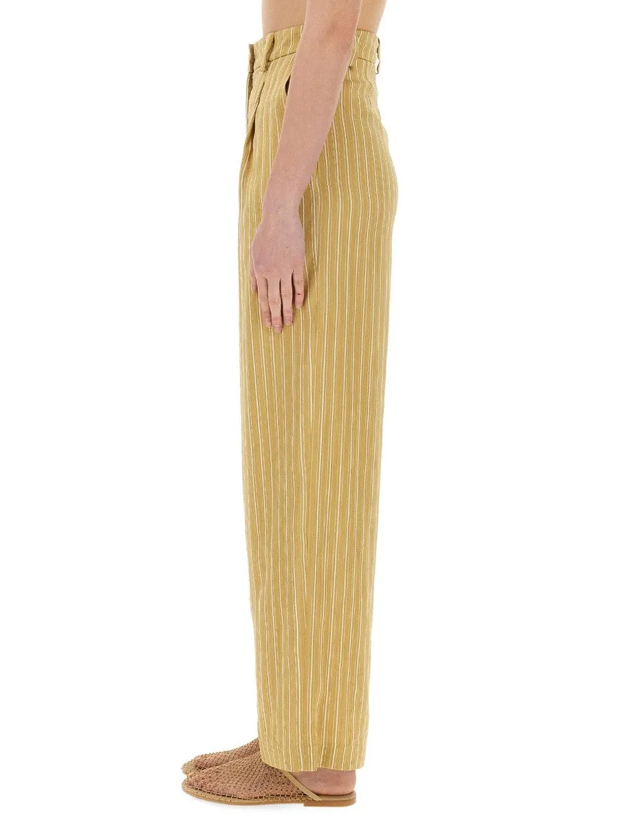 ALYSI STRIPED SATIN TAILORED PANTS sold by Siebentaschen product image thumbnail 4
