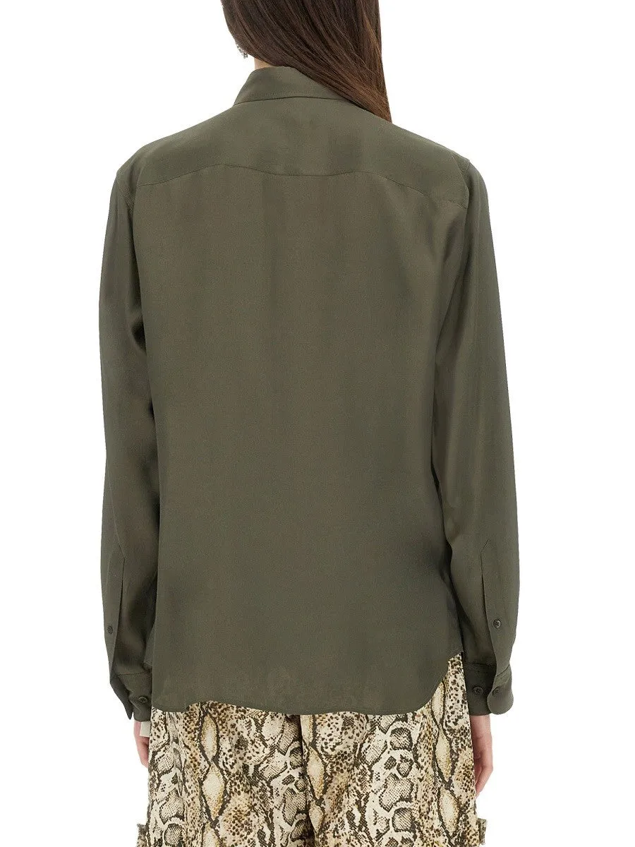 Dries Van Noten SILK BLEND SATIN SHIRT sold by Siebentaschen product image thumbnail 3