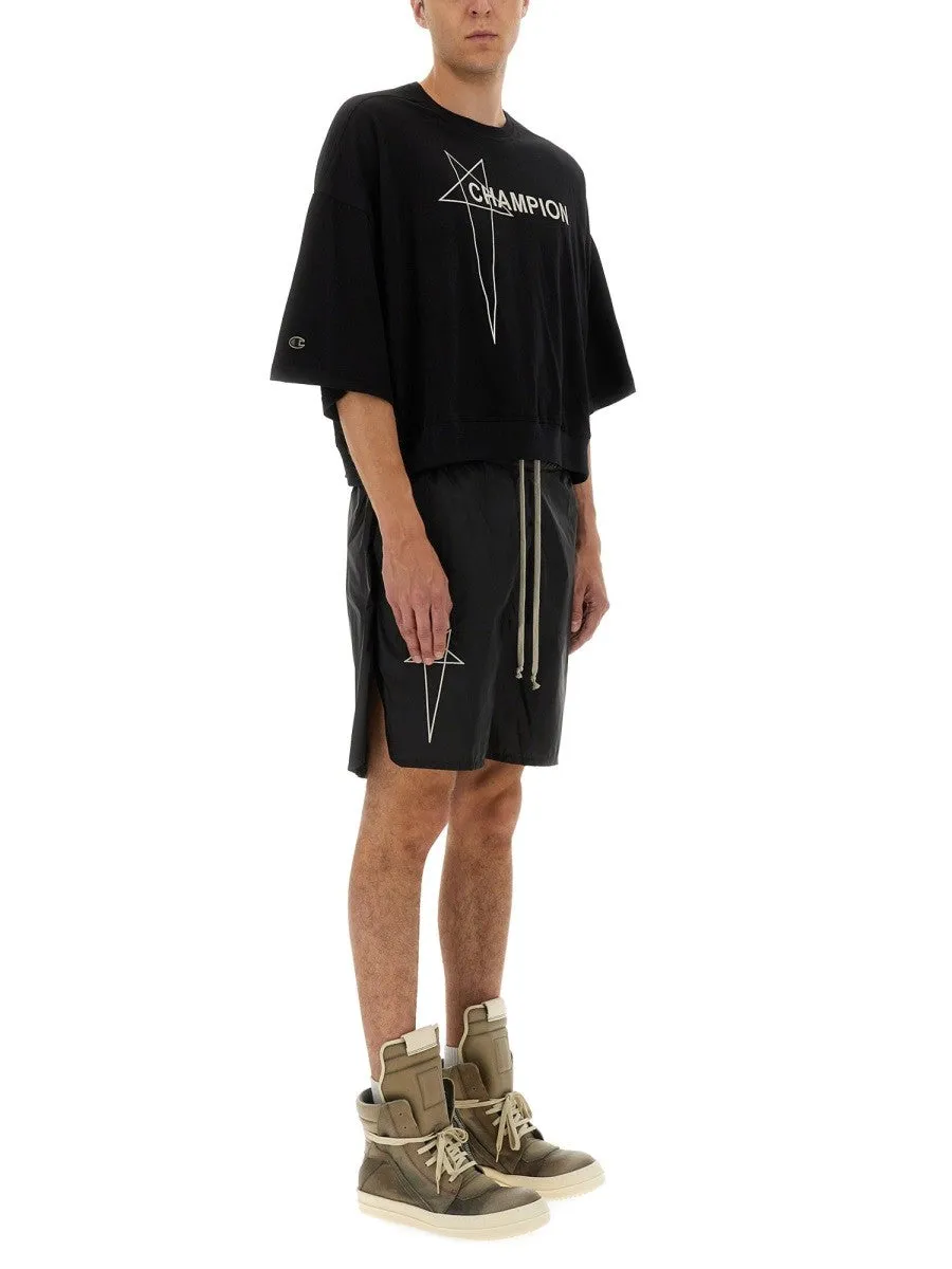CHAMPION X RICK OWENS TOMMY CROPPED T-SHIRT sold by Siebentaschen product image thumbnail 2