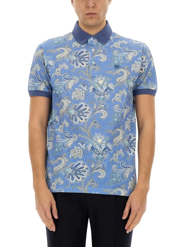 Etro POLO SHIRT WITH PRINT sold by Siebentaschen