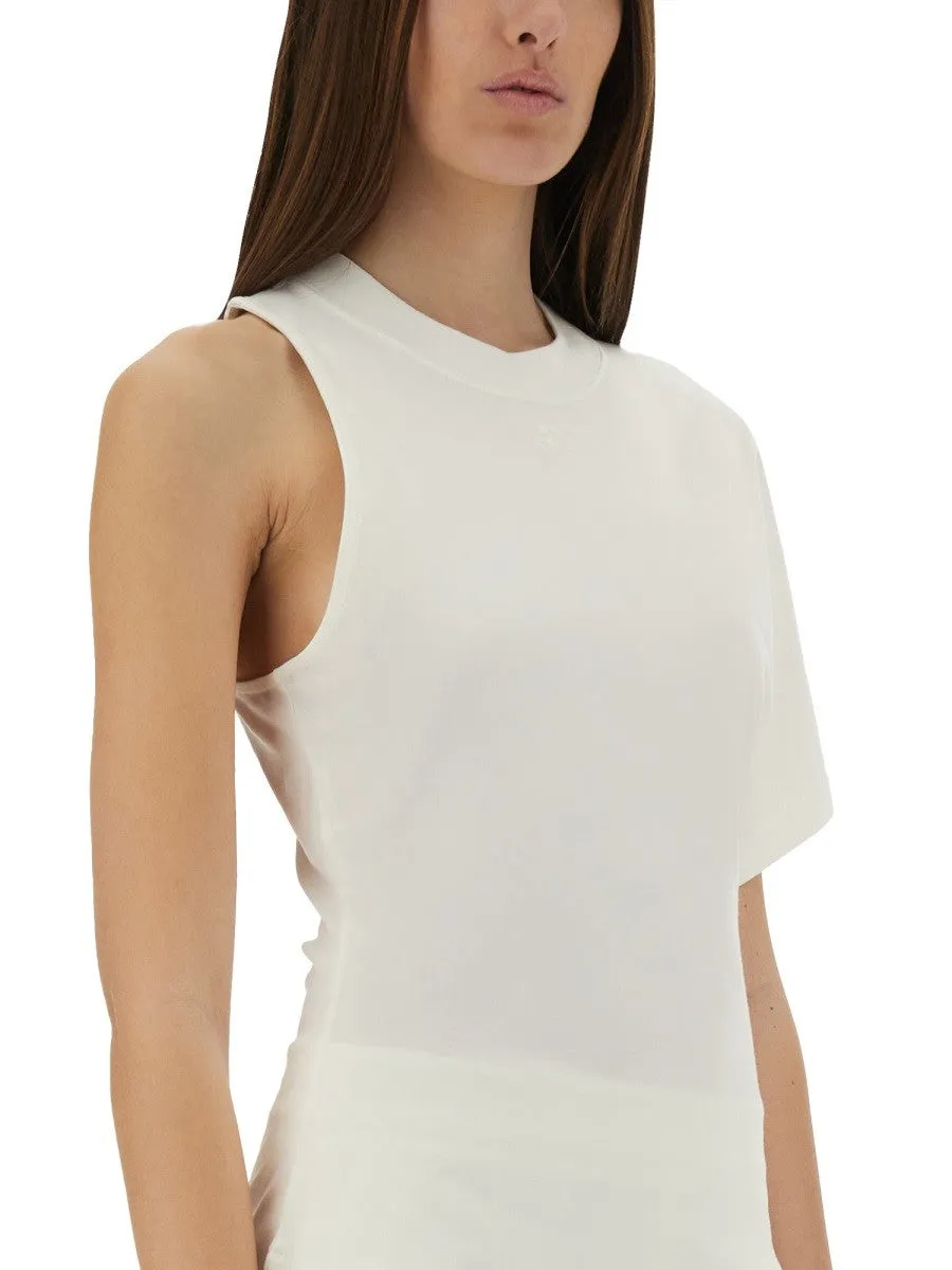 COURREGES ONE-SHOULDER T-SHIRT IN SCUBA sold by Siebentaschen product image thumbnail 4