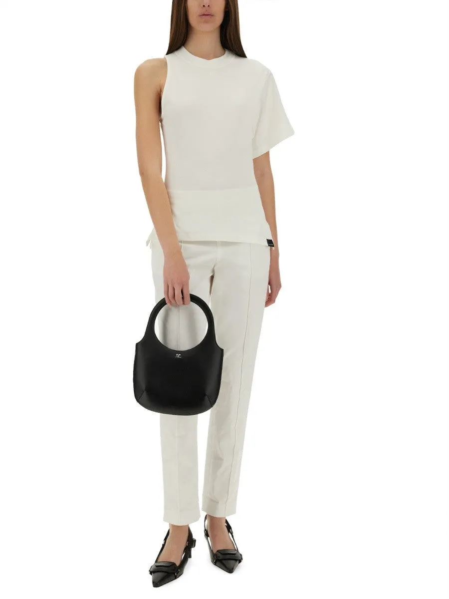 COURREGES ONE-SHOULDER T-SHIRT IN SCUBA sold by Siebentaschen product image thumbnail 2