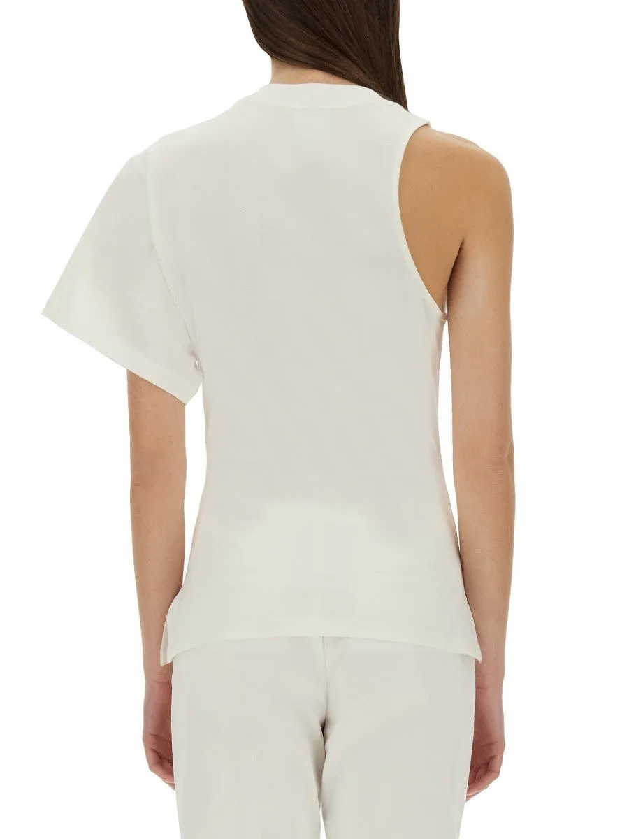 COURREGES ONE-SHOULDER T-SHIRT IN SCUBA sold by Siebentaschen product image thumbnail 3