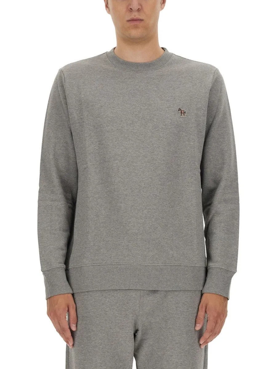PS BY PAUL SMITH SWEATSHIRT WITH ZEBRA PATCH sold by Siebentaschen