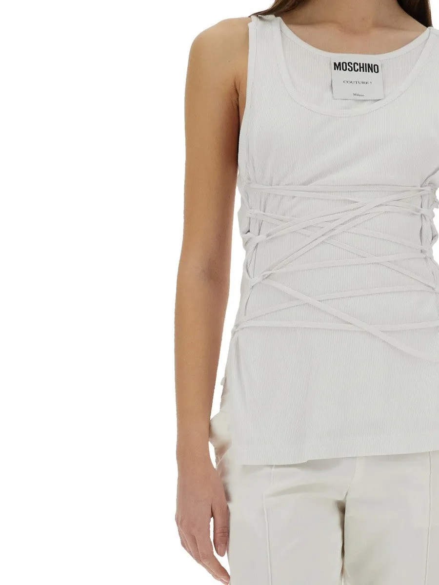 Moschino TANK TOP WITH LACES sold by Siebentaschen product image thumbnail 4