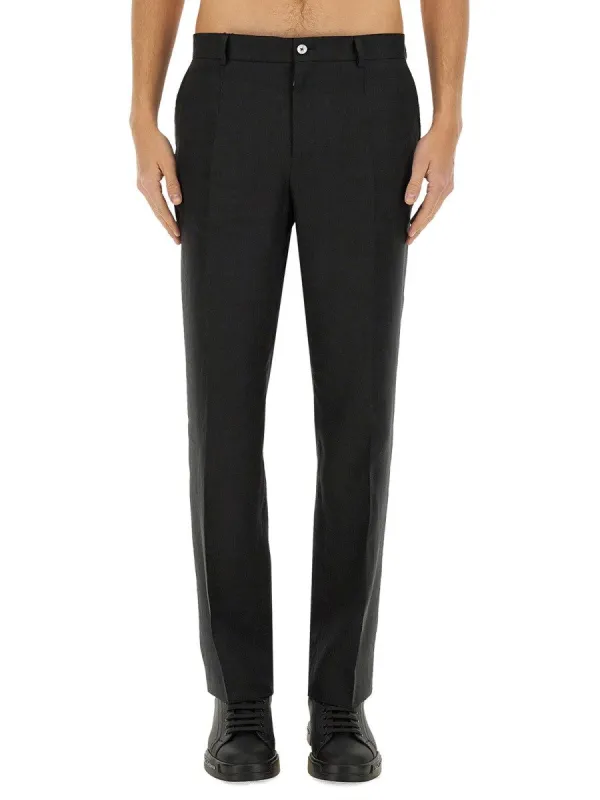 Dolce & Gabbana STRETCH LINEN TAILORED PANTS sold by Siebentaschen