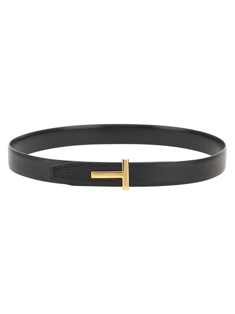 TOM FORD REVERSIBLE "T LINE" BELT sold by Siebentaschen